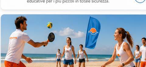 Animatori fitness in divisa durante un'attività sportiva
